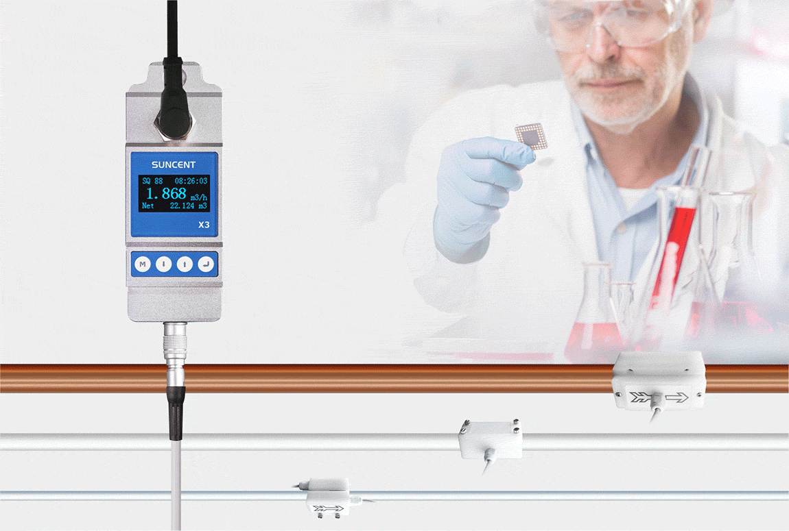 小管防腐蝕丨半導體/化工行業用夾鉗式軟管超聲波流量計